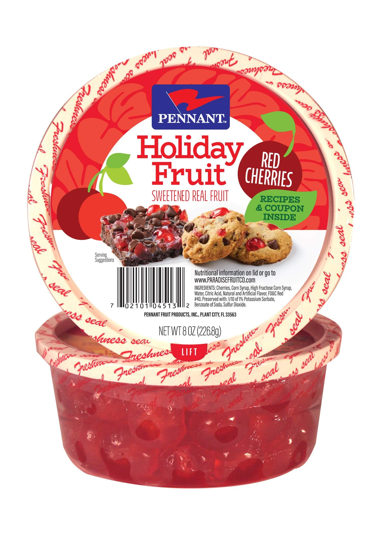 Pennant Red Cherries, 8 Ounce