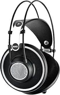 Pro Audio 2458X00190 (K702) Over-Ear, Open-Back, Flat-Wire, Reference Studio Headphones,Black