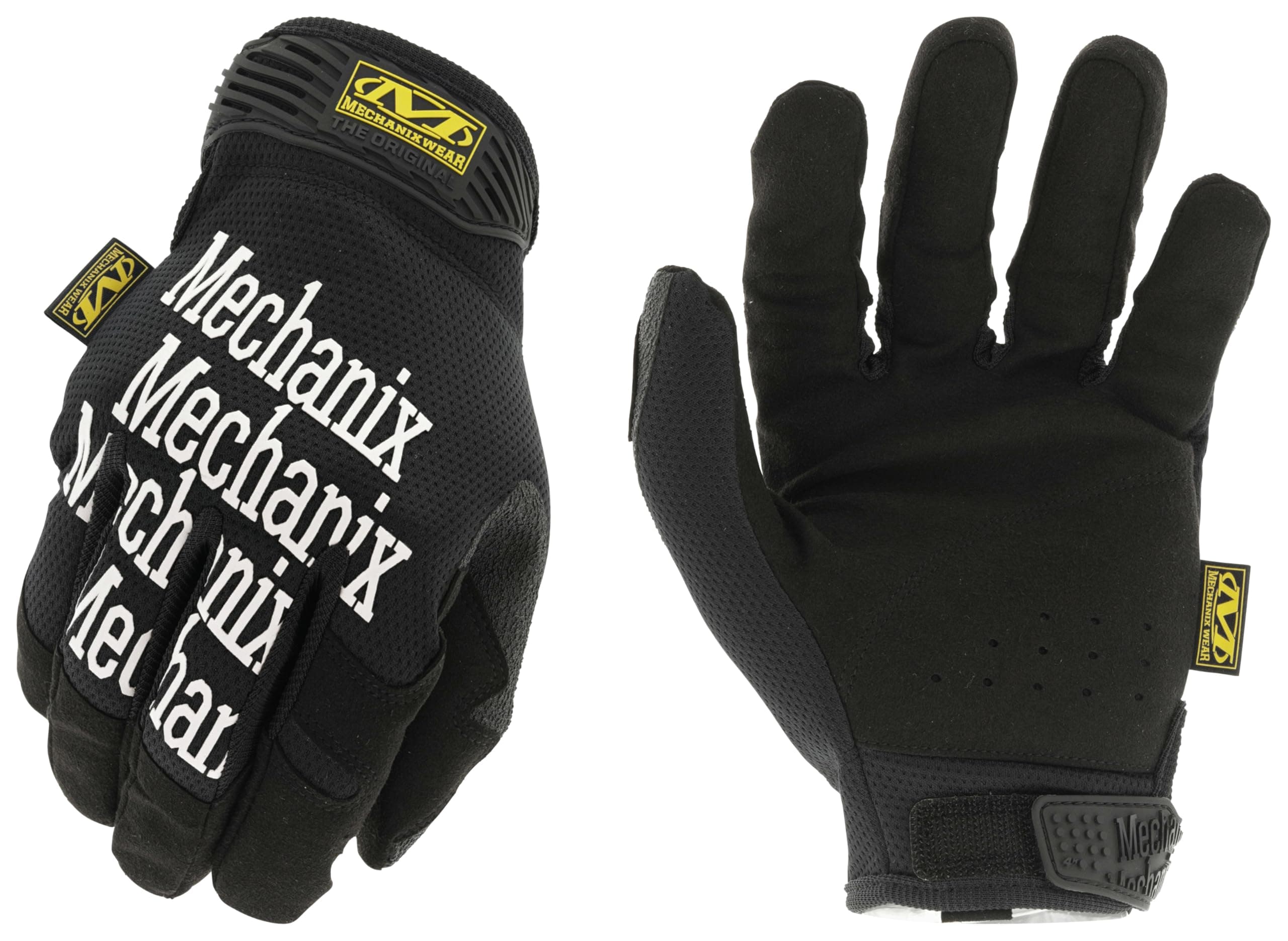 Mechanix Wear Original Work Gloves - Multi-Purpose Outdoor Work Gloves - Touchscreen Capable - Secure Fit - Durable & Machine Washable - Breathable & Comfortable - Large - Black
