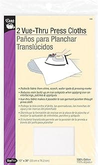DritzVue-Thru Press Cloth, 13" x 30", 2 Count