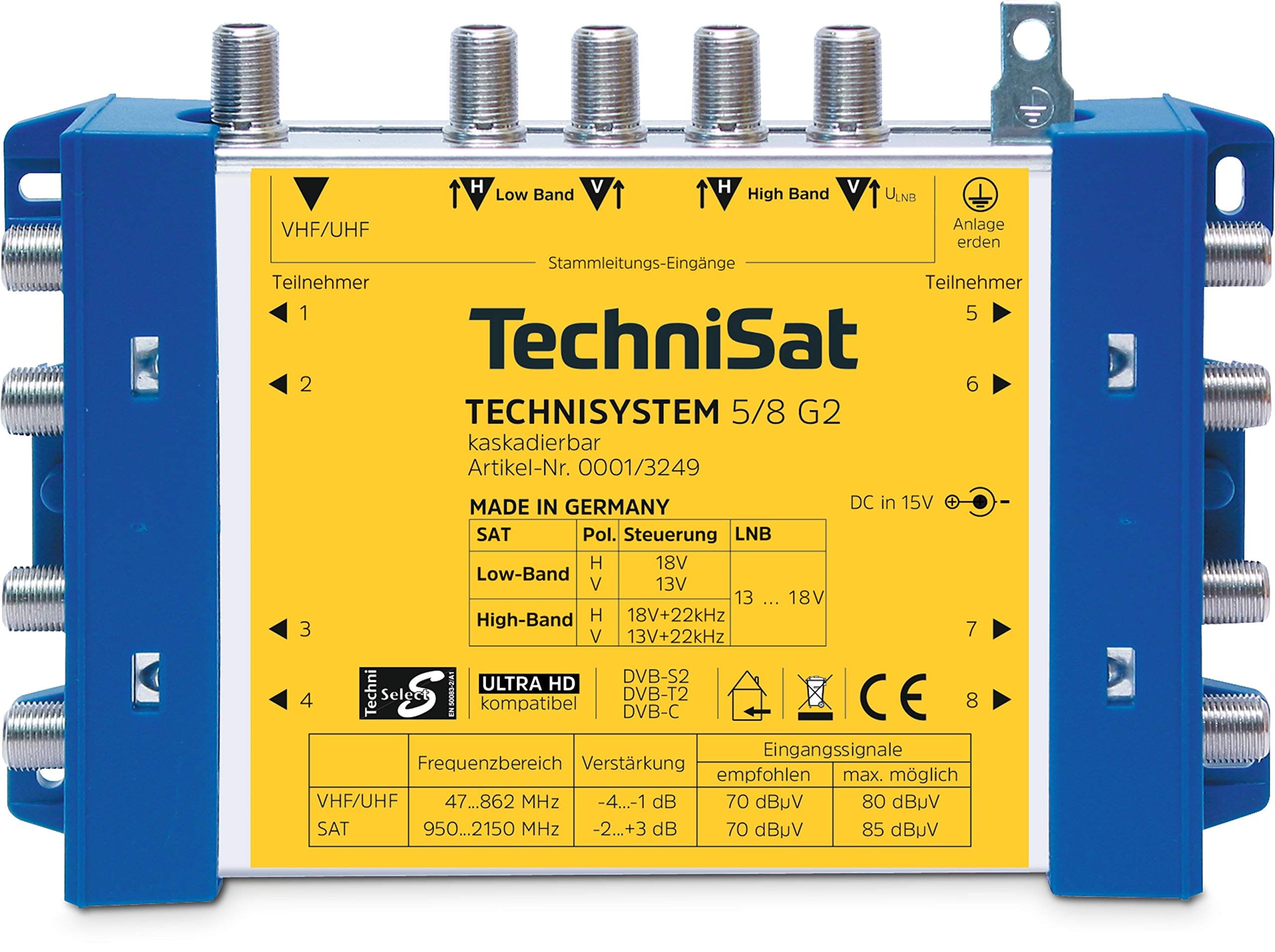 TechniSatTechniSystem 5/8 G2 Multiswitch with Power Supply