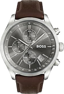 Boss Hugo Contemporary Sport Grand Prix Analog Grey Dial Men's Watch - 1513476