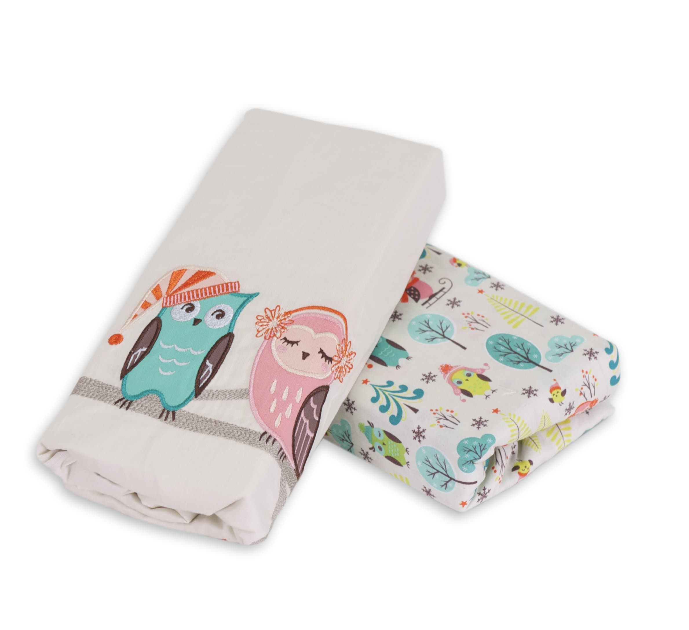 2 pc Fitted Sheets - Owl