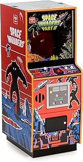 Numskull Quarter Arcades Space Invaders II Collector's Edition Mini Arcade - 1/4 Scale Authentic Wooden Replica, Original ROM, Rechargeable Battery & 3W Speakers for Retro Enthusiasts [video game]