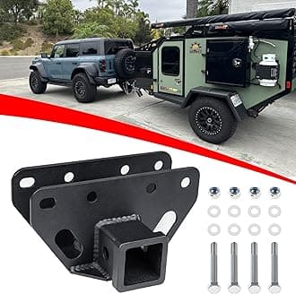 Ford Bronco Trailer Tow Hitch | 2“ Receiver Hitch for Ford Bronco 2021-2025 | Heavy Duty Steel Trailer Tow Hook Ford Bronco 2-Inch Receiver Hitch | 𝐔𝐩𝐠𝐫𝐚𝐝𝐞𝐝