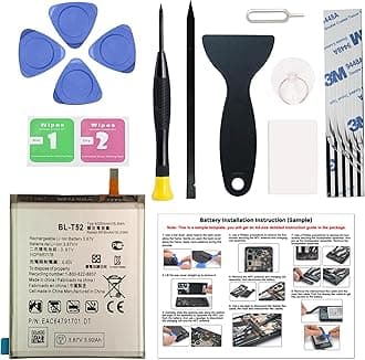 New Upgraded Battery for LG Wing 5G LMF100N, LM-F100N, LM-F100V, LM-F100, BL-T52 Replacement Battery Compatible with LG Wing 5G LMF100N, LM-F100, with Repair Tools & Instruction