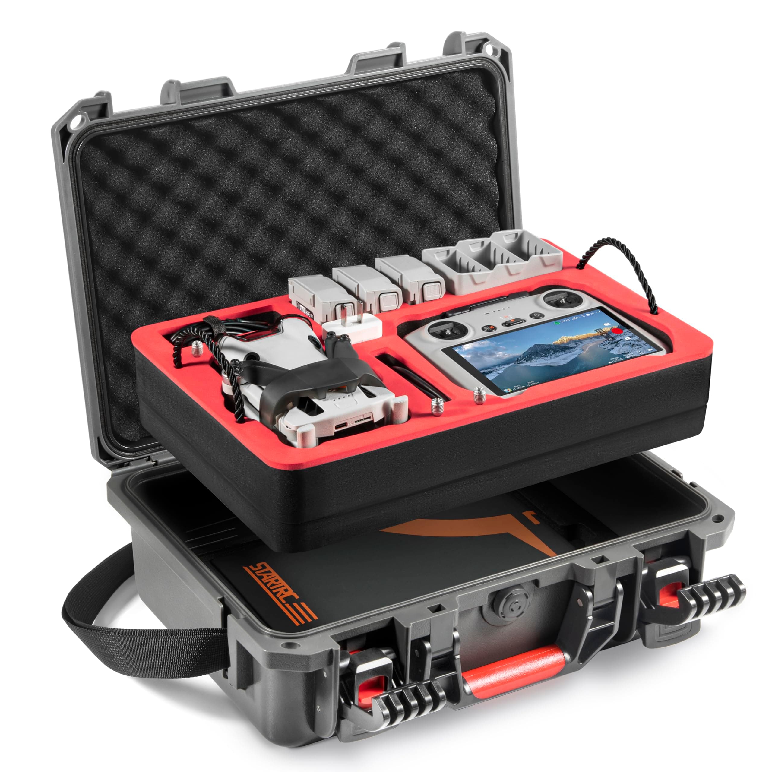 mini4procase, red, Mini 4 Pro Case Dual Layer