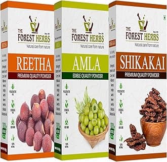 Organic Amla, Reetha, Shikakai Powder For Hair Care