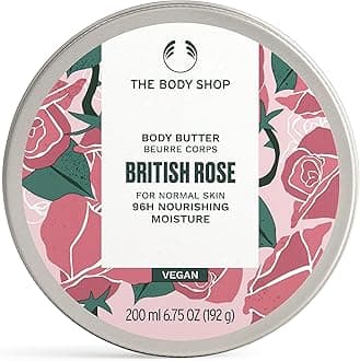 British Rose Body Butter – Nourishing & Moisturizing Skincare for Normal Skin – Vegan – 6.75 oz