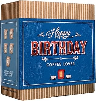 Gourmet Birthday Coffee Gift Set for Men & Women – 7 of The World's Finest Single Estate Specialty & Organic Coffees | Brew & Enjoy Anytime, Anywhere | Hamper Style Letterbox Gift Idea for Him & Her