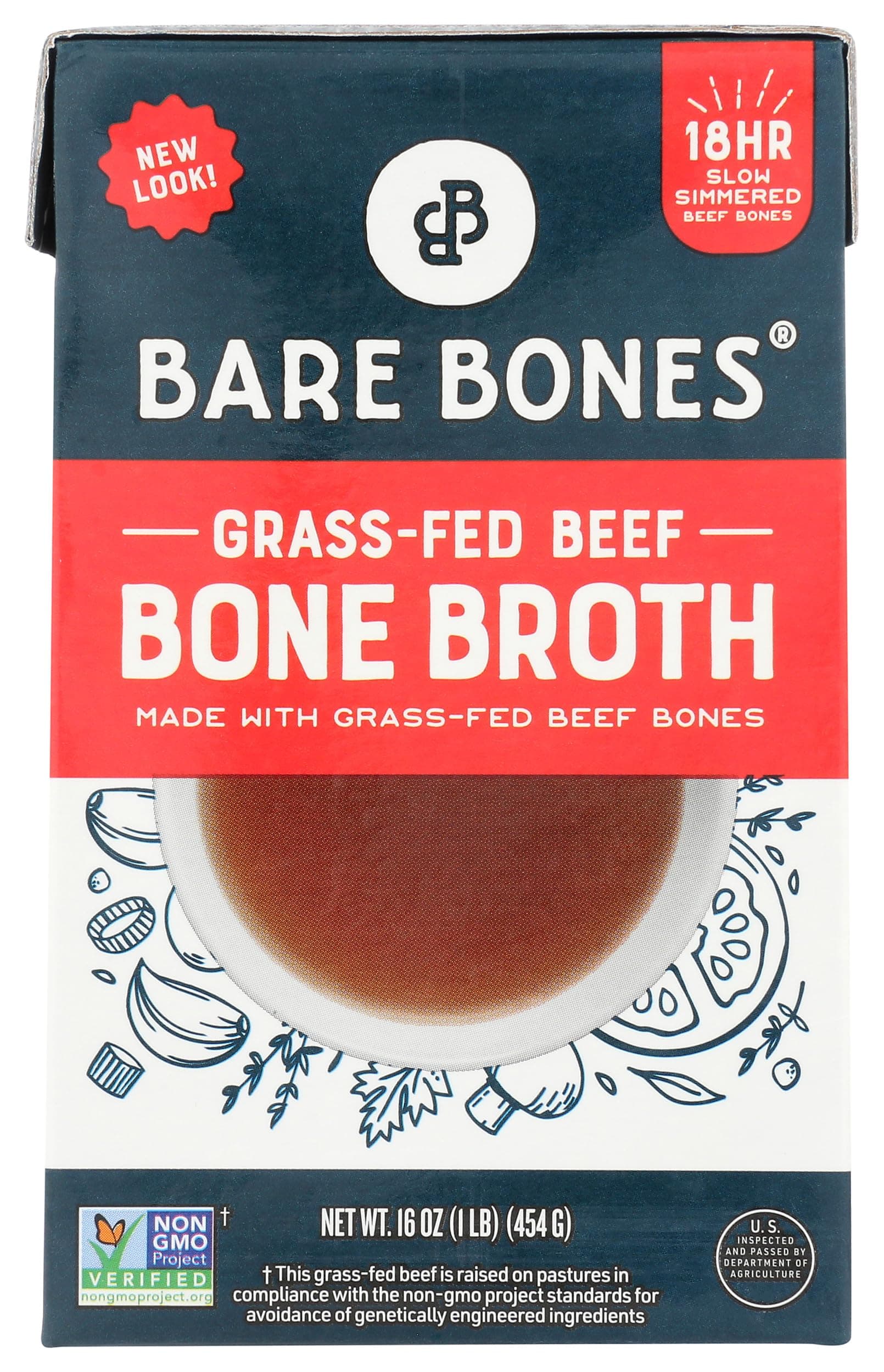 Bare Bones, Broth Bone Beef Classic, 16 Fl Oz