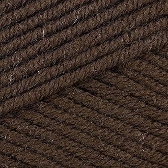 Superwash 100% Merino Wool Yarn for Knitting and Crocheting, 3 or Light, DK, Leight Worsted Weight, Drops Merino Extra Fine, 1.8 oz 115 Yards per Ball (09 Dark Brown)