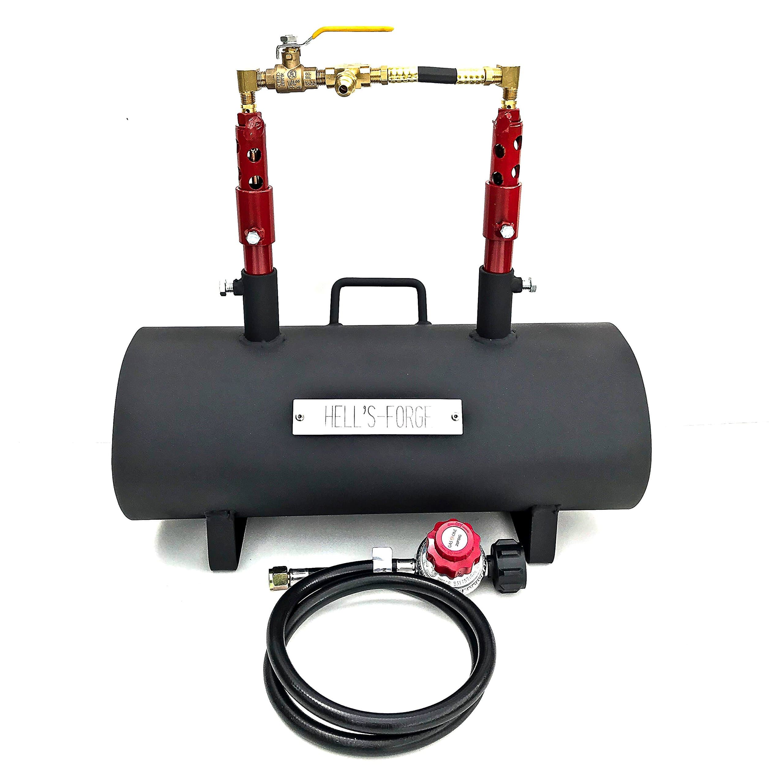 Hell's Forge Portable Propane Forge Double Burner Large Capacity Knife and Tool Making Farrier Forge MADE IN THE USA