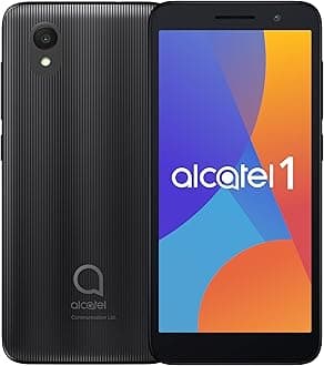1 (16GB) 5.0" Full View Display - Removable Battery - Dual SIM GSM Unlocked US & Global 4G LTE International Version - Volcano Black