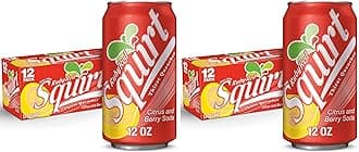 Squirt Ruby Red Grapefruit Soda, 12 fl. oz. Cans, 12 Pack (Pack of 2)