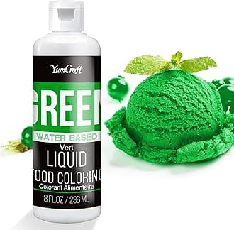 Food Coloring Liquid - Vibrant Color Food Coloring for Cake Decorating, Baking, Easter Egg, Icing - Tasteless Food Color Dye for Fondant, Cooking, Airbrush (Green, 8 Fl.oz)