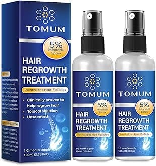 Minoxidil for Men and Women Hair Growth: 5% Minoxidil Spray Hair Regrowth Tre...