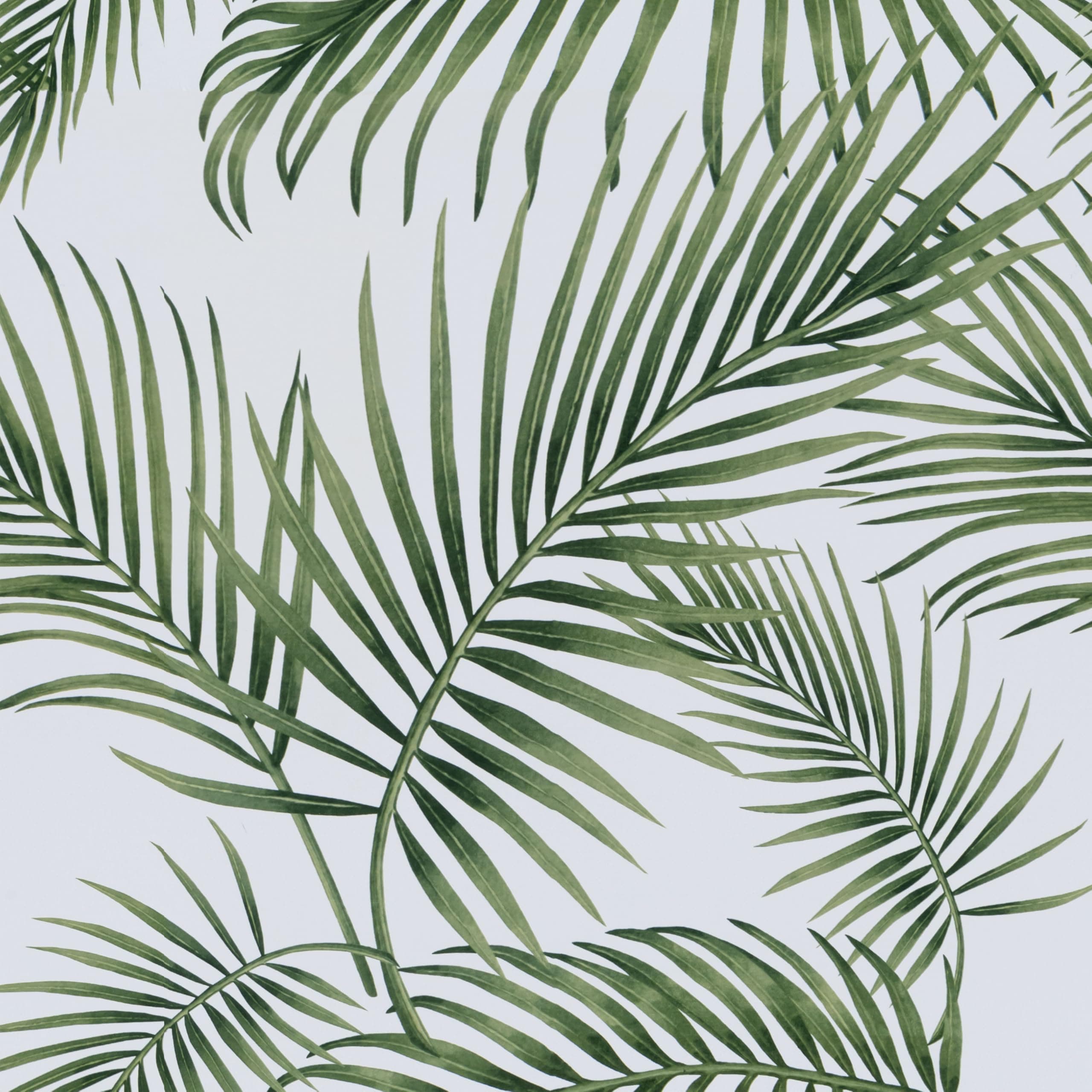 Hode Self Adhesive Wallpaper Green Leaf, Patterned Sticky Back Plastic Roll, Bathroom Kitchen Cupboard Worktop Vinyl Wrap for Furniture Table 44cmx2m