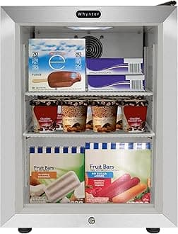 Whynter CDF-177SB Countertop Reach-In 1.8 cu ft Display Glass Door Freezer, White