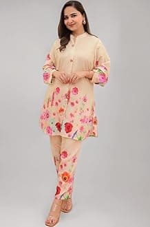 Leriya Fashion Kurta Sets for Woman | Kurti Set for Woman | Short Kurti for Women Latest | Kurtis | Anarkali Suit for Women | Dress | Ethnic Anarkali Straight Kurta Set with Palazzo Pants | Salwar Suit for Party Outfits