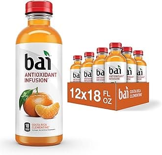Bai Costa Rica Clementine Antioxidant Infused Beverage, 18 Fluid Ounce (Pack of 12)