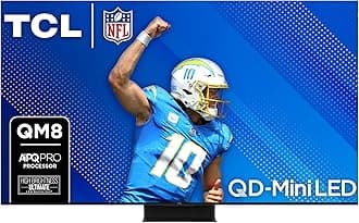 75-Inch QM85 QLED 4K Smart QD-Mini LED TV with Google TV (75QM851G, 2024 Model) Dolby Vision IQ HDR, Dolby Atmos, Game Accelerator up to 240Hz, Voice Remote, Works with Alexa, Streaming Television