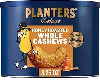 Planters Cashews Honey Roasted Whole, 8.25 oz/ 233 g