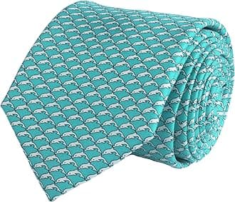 100% Silk Ties for Men Handmade Neckties with Animal Printed Patterns+Gift box …