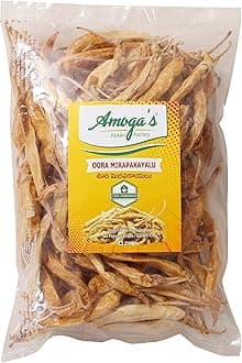 Amoga's Pickles Factory,Curd Chilli ,Uppu Mirapakaya / Oora Mirapakayalu /Challa Mirapakayalu / Sun Dried Butter Chilli 100% Homemade ,Andhra Style (250)