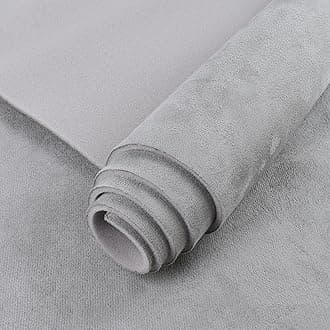 Suede Headliner Fabric with Foam Backing 60" W×36" L Auto Suede Headliner Material for Car Truck RV SUV Boat Home Roof Interior Replacement Fabric, Gray