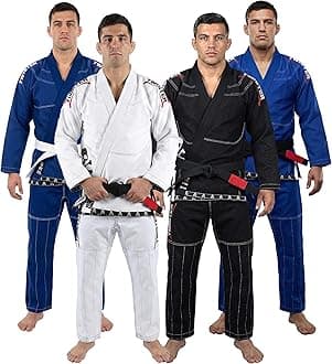 Progress BJJ Gi | Preshrunk Pearl Weave 475g | Brazilian Jiu Jitsu Uniform FREE White Belt