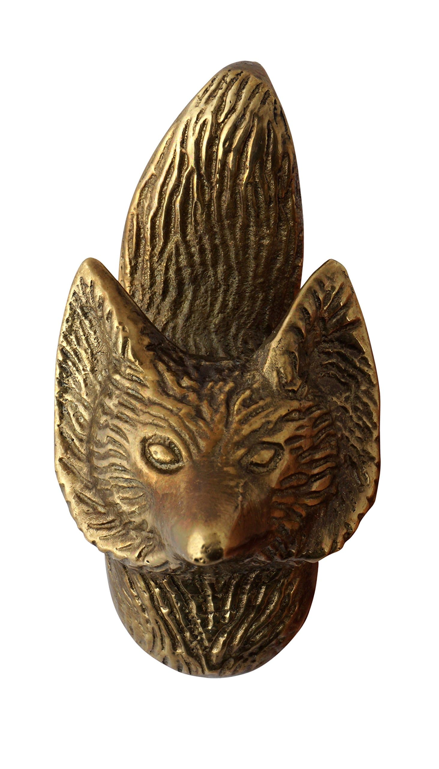 Set of 4 Metal Fox Knobs - Decorative Cabinet Pulls for Cabinets, Dressers and Drawers - Handmade Drawer Knobs for Bathroom Fixtures, Bedroom, Living Room, or Kitchen Cabinetry by Artisanal Creations