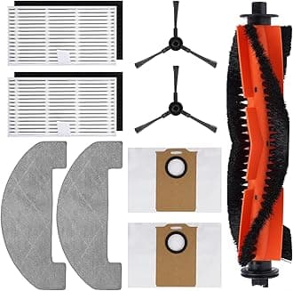 Vacuum Replacement Parts Kit For MONSGA for MS1 MAX Robot Vacuum Cleaner Accessories Includes Main Brush/Side Brush/Filter/Mop Cloth/Dust Bag
