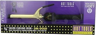 Hot ToolsProfessional 1101 Curling Iron with Multi-Heat Control, Regular 3/4"