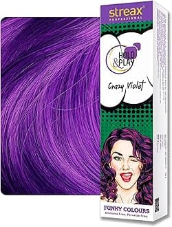 Streax Professional Hold and Play Funky Colours, Hair Color, 100g - Groovry Pink