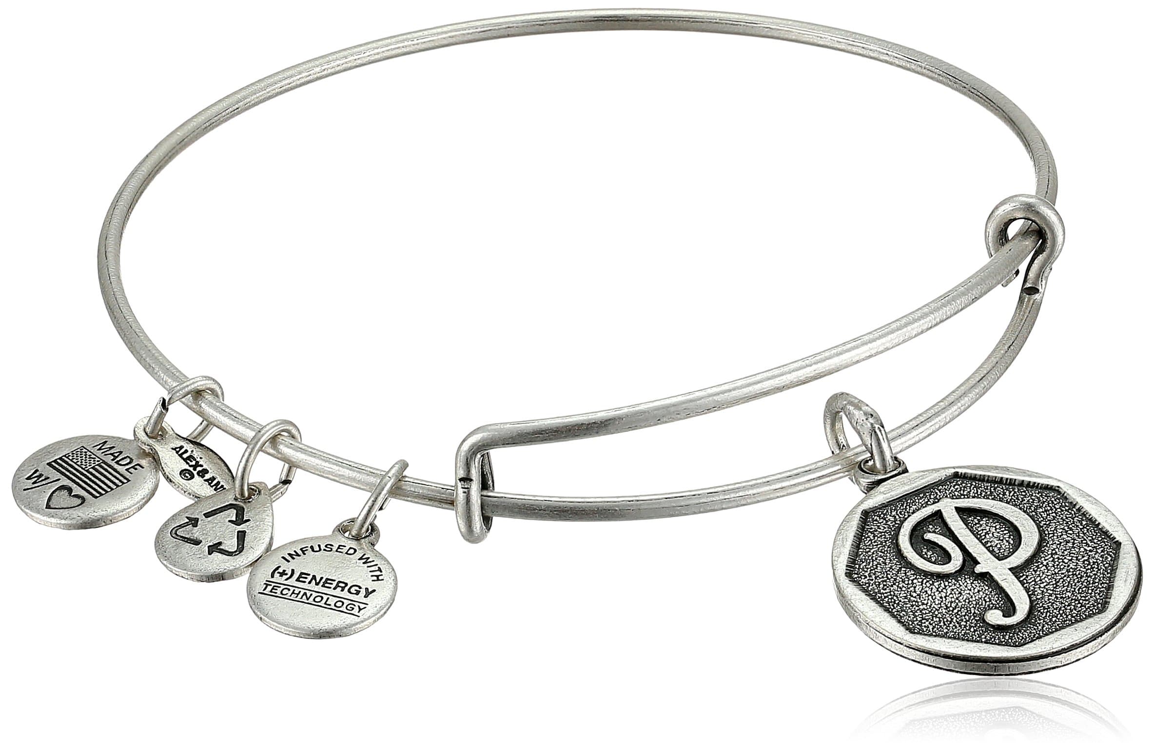 Alex and AniInitial Expandable Wire Bangle Bracelet, 2.5"