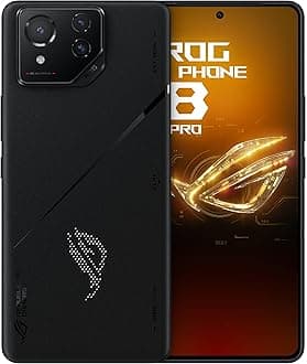 ROG Phone 8 Pro Unlocked Android Phone, US Version, 6.78" 165Hz AMOLED Display, 512GB, 16GB RAM, 5500mAh Battery, 50MP Gimbal Camera, 32MP Front, Snapdragon 8 Gen 3, Dual-SIM, Phantom Black