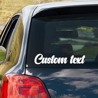 Design Your Own Custom Vinyl Lettering Decal Sticker - 20 Fonts & 20 Colors - Car, Business, Boat, Truck, Door, Trailer, Windshield - Personalized Stickers, Names, Numbers, Window Decals & More