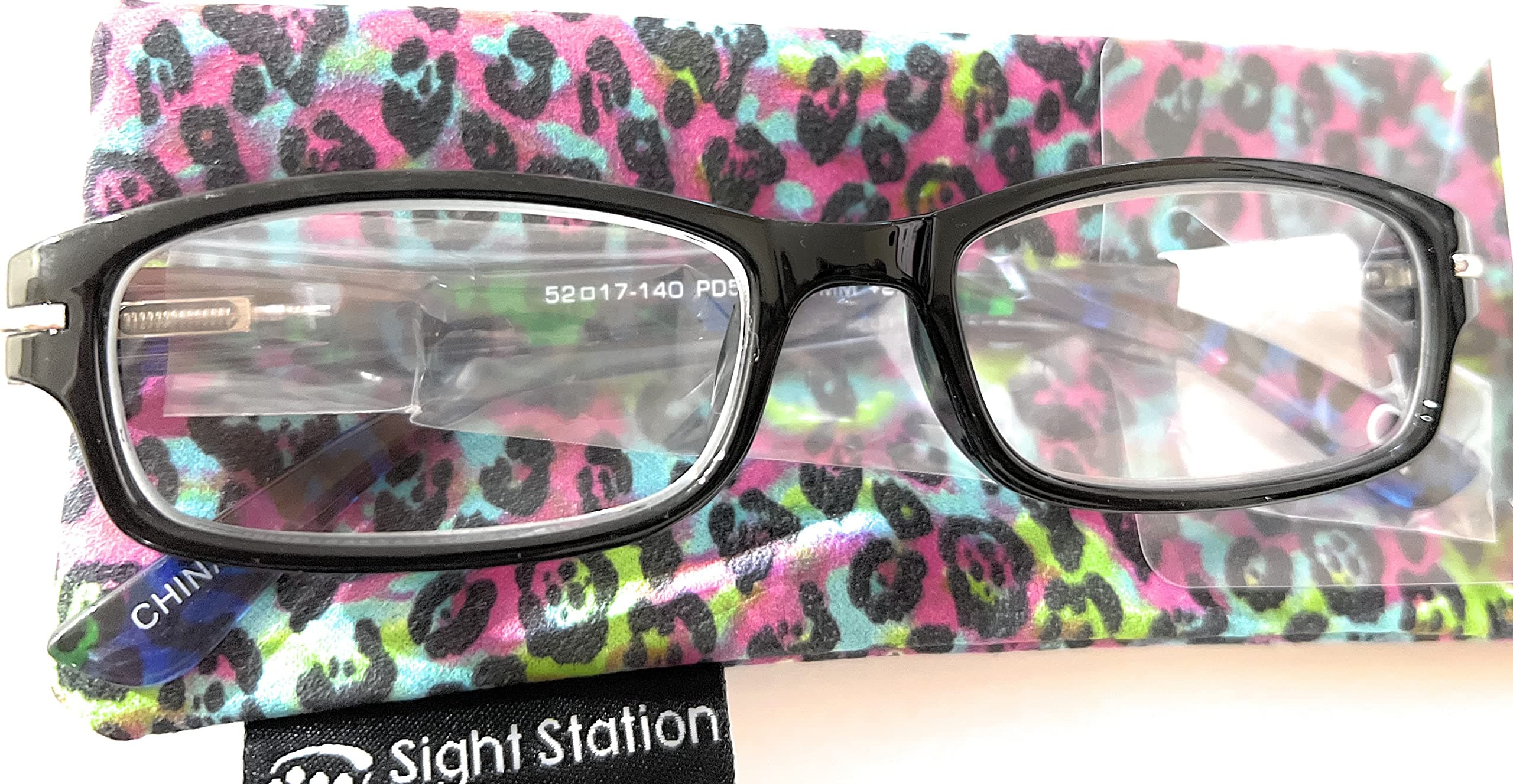 Sight Station Women's Alexa Rectangular Reading Glasses With Case +2.00