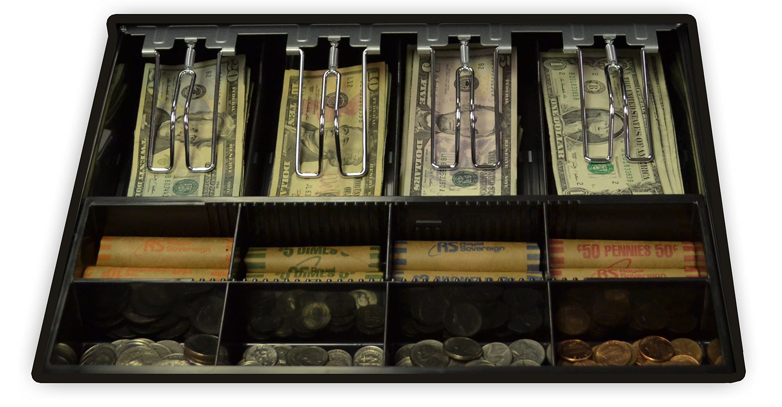 Cash Drawer Tray Insert with Locking Lid