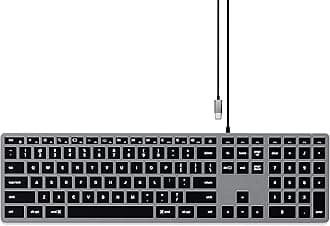– Slim W3 Wired Backlit Keyboard with Numeric Keypad, 𝗨𝗦 𝗤𝗪𝗘𝗥𝗧𝗬 𝗟𝗮𝘆𝗼𝘂𝘁, USB-C Connection – for MacBook Air & Pro M5 M4, Mac Mini, iPad Air & Pro M5 M4 M3, iMac and more