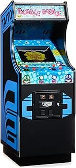Numskull Quarter Arcades Bubble Bobble Collector's Edition Mini Arcade - 1/4 Scale Authentic Wooden Replica, Original ROM, Rechargeable Battery & 3W Speakers for Retro Enthusiasts