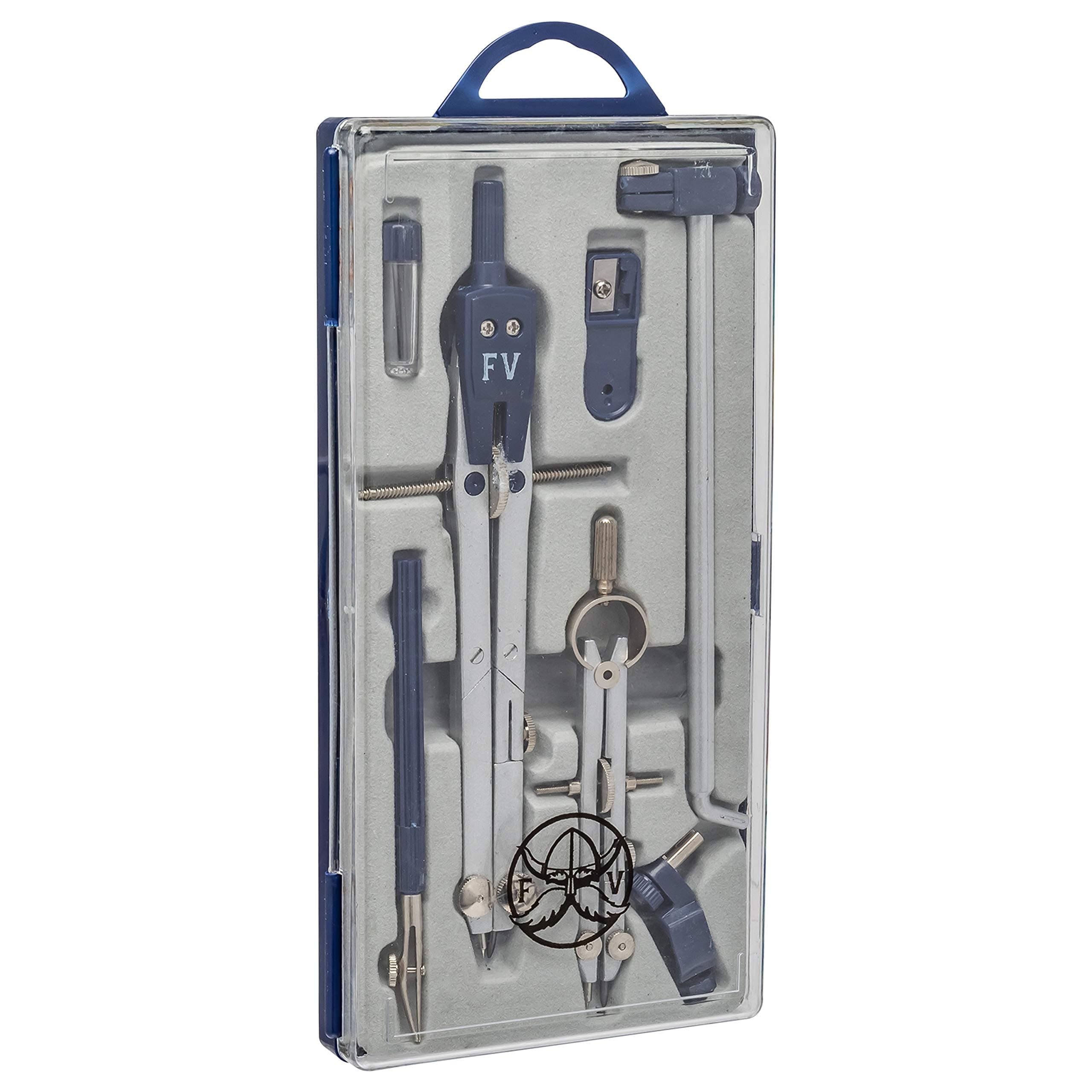 Ferocious Viking Geometry Compass Set by, Combination Compass Set for Solid and Plane Geometry Precision Tool for Drawing, Drafting, Math and Geometry with Beam Extension Bar