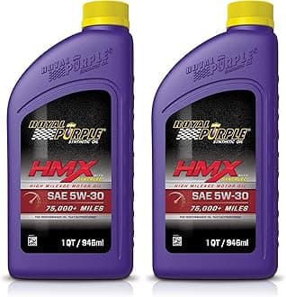 Royal Purple 11744 HMX SAE 5W-30 High-Mileage Synthetic Motor Oil - 1 Quart (Pack of 2)