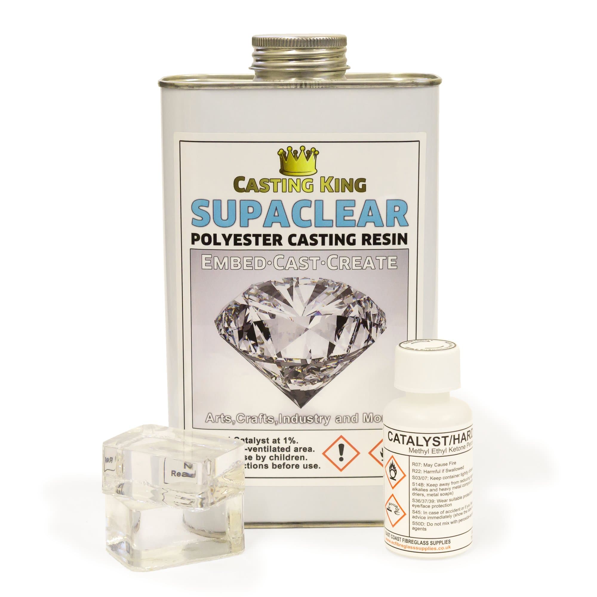 Casting King SUPACLEAR Water Clear Casting Resin (Polyester) - 1kg