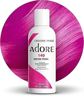 Adore Shining Semi Permanent Hair Colour, 140 Neon Pink