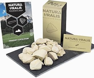 Natura Uralis Siberian Clay | Natural Yellow Clay, 7oz - Pastel to Golden, Amazing Crunch, Earthy, Velvety Texture, ASMR Sensation