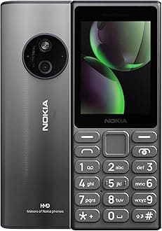 Nokia 110 4G (2024) | Dual SIM | GSM Unlocked Mobile Phone | Volte | Titanium | International Version | Not AT&T/Cricket/Verizon Compatible