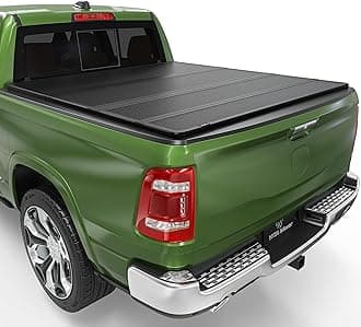 YITAMOTOR Quad Fold Hard Truck Tonneau Cover Fits for Dodge Ram 1500 2009-2024 (19-24 Classic ONLY) with 5.7ft Bed w/o Rambox, Heavy-Duty Aluminum Alloy Bed Cover
