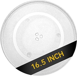 - 16.5" Microwave Glass Turntable Plate, 16.5" / 42cm Microwave Tray Replacement Glass Plate, Glass Tray Replacement for LG, GE, Magic Chef, Hotpoint, Panasonic, Kenmore, etc